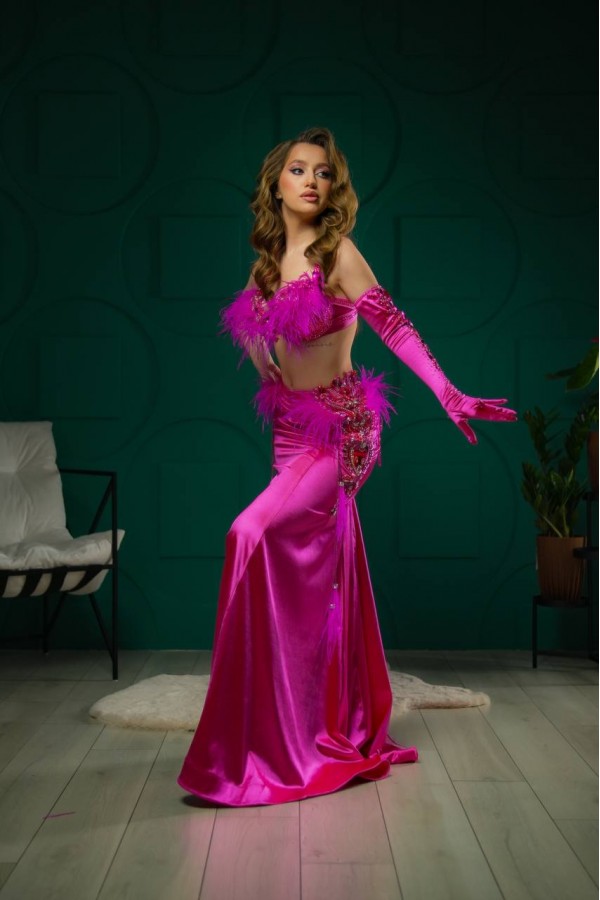 Professional bellydance costume (Classic 418A_1s)